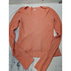 Arizona Jean Co Pink Salmon Pull Over Sweater Size XL